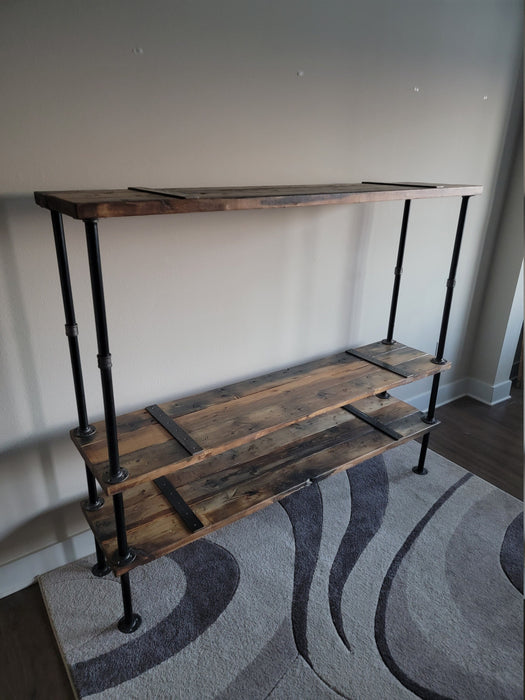 Clearance Sale! Entertainment Center made with Reclaimed Distressed Wood