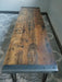 Reclaimed Distressed Custom Built Industrial Bench or Sofa / Hallway Table with Heavy Duty Hairpin Legs