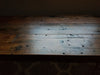 Reclaimed Distressed Sofa table made with Hairpin legs made. Lots of Character.