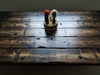 Clearance Sale! Tortured Reclaimed Distressed Pub Height Counter Height Industrial Wood Dining Table with rebar hairpin legs