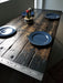 Clearance Sale! Tortured Reclaimed Distressed Pub Height Counter Height Industrial Wood Dining Table with rebar hairpin legs