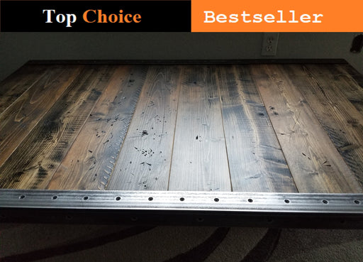 Cyber Sale! Restaurant Dining Table TOP ONLY Reclaimed Distressed Wood seats two four six eight person