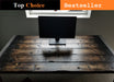 Tortured Reclaimed Distressed Industrial Standing Desk Wood with hairpin legs