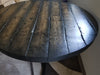 Tortured Reclaimed Distressed Round Dining Table, Pipe Legs, Hairpin Legs, Pedestal Base, or 2x2 Legs. Any Size or Height.