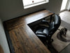 Any Size - L-Shaped Desk Reclaimed Distressed Industrial Style with 2x2 legs free shipping