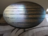 Tortured Reclaimed Distressed Round Dining Table, Hairpin Legs, Pedestal Base, or 2x2 Legs. Any Size