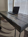 Handmade Tortured Old Growth Style Custom Desk Chunky Wood Reclaimed Distressed with Hairpin legs