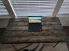 Handmade Tortured Old Growth Style Custom Desk Chunky Wood Reclaimed Distressed with Hairpin legs