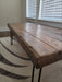Custom Old Growth Style Coffee Table - 3 inch thick top Distressed with Hairpin legs
