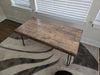 Custom Old Growth Style Coffee Table - 3 inch thick top Distressed with Hairpin legs