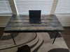 Handmade Tortured Old Growth Style Custom Desk Chunky Wood Reclaimed Distressed with Hairpin legs