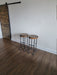 One Killer Round Industrial Bar Stool with Pipe Legs any size or height
