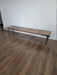 Reclaimed Distressed Custom Industrial Bench, Sofa Table. Hallway Table, wood, Iron Pipe legs, Lots of Character.