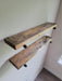 Single Pipe Shelf - Everything Included to Mount to Drywall or Wood - Shelves made with Reclaimed Distressed Wood
