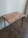 Sale! Chunky Log Reclaimed Distressed Industrial Wood Desk with rebar hairpin legs