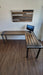 Any Size - Tortured Writing Desk L-Shaped Reclaimed Distressed Industrial Style with 2x2 legs free shipping