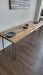 Alive Edge Reclaimed Distressed Dining Table with Hairpin Legs with Live Edges