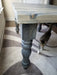 Custom Farmhouse Dining Table Reclaimed Distressed Solid Wood with Chunky Wood Legs
