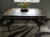 Cyber Sale Reclaimed Distressed Industrial Dining Table with pipe legs