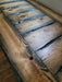Lightly Tortured Reclaimed Distressed Industrial Coffee Table made with Solid Wood and 2x2 legs legs