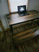 Any Size Rustic Industrial Desk with Heavy Duty Pipe Legs