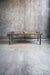 Alive Edge Reclaimed Distressed Dining Table with Hairpin Legs with Live Edges