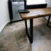 Rustic Industrial Dining Table with U shaped Legs