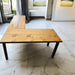 Any Size - Handmade L-Shaped Desk Reclaimed Distressed with 2x2 legs and free shipping