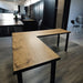 Any Size - Handmade L-Shaped Desk Reclaimed Distressed with 2x2 legs and free shipping