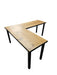 Any Size - Handmade L-Shaped Desk Reclaimed Distressed with 2x2 legs and free shipping