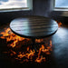 Tortured Reclaimed Distressed Round Dining Table, Hairpin Legs, Pedestal Base, or 2x2 Legs. Any Size