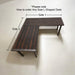 Any Size - L-Shaped Desk Reclaimed Distressed Industrial Style with 2x2 legs free shipping
