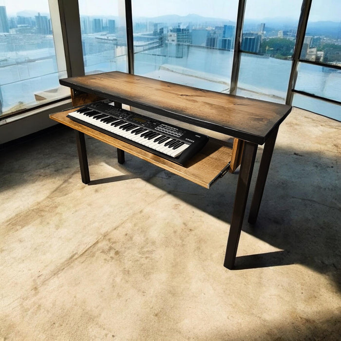 Heavy Duty Extra Large Keyboard Tray Any Size, for Piano, Synthesizer, or MIDI up to 75lbs