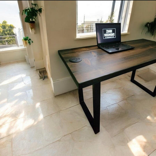 Rustic Industrial Desk with U shaped Legs