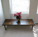 Reclaimed Distressed Custom Built Industrial Bench or Sofa / Hallway Table with Heavy Duty Hairpin Legs