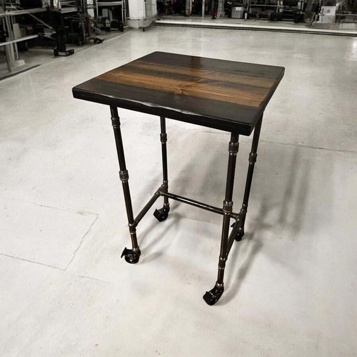 Unhinged Wood Desk Custom Sizes Reclaimed Distressed with Hairpin Legs