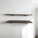 1x12 Single Plank Pipe Shelf - Everything Included to Mount to Drywall or Wood