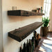 Single Floating Shelf with Saw Marks - Everything Included to Mount to Drywall or Wood