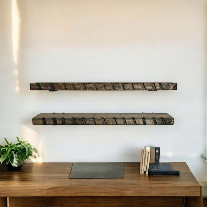 Savaged Notch Shelf - Single Wall Shelf - Everything to Mount to Drywall or Wood