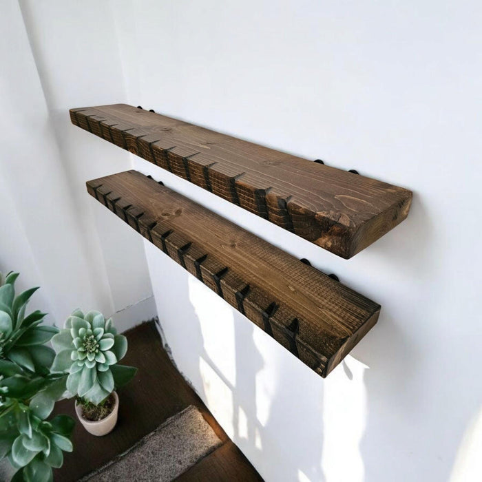 Savaged Notch Shelf - Single Wall Shelf - Everything to Mount to Drywall or Wood