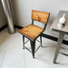 Barstools Dining Chairs Comfortable Design Reclaimed Distressed Wood Counter or Bar Height Stool