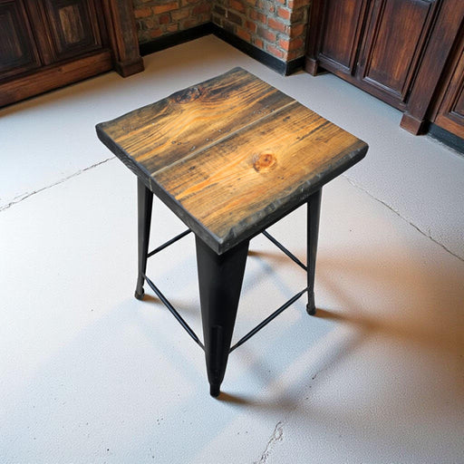 Wood Stools /Dining Seats Comfortable Industrial Design made with Reclaimed Distressed Wood Counter or Bar Height