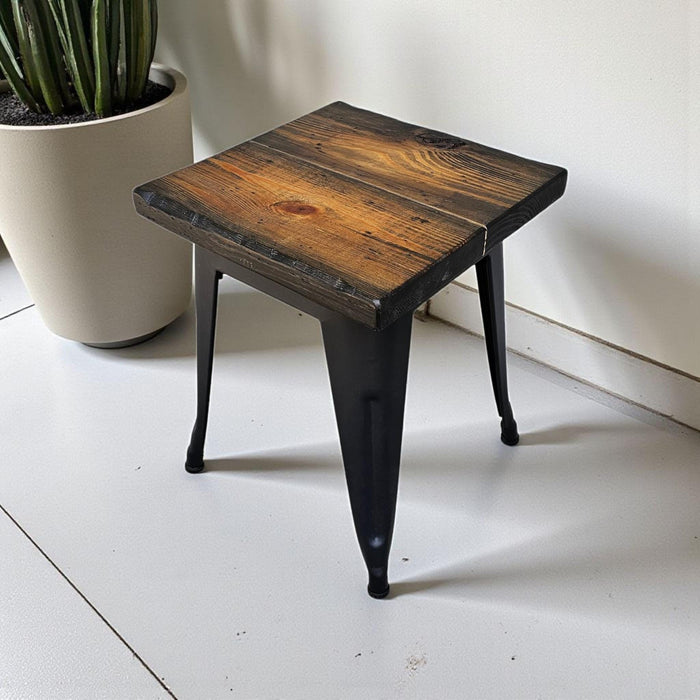 Wood Stools /Dining Seats Comfortable Industrial Design made with Reclaimed Distressed Wood Counter or Bar Height