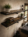 Tortured Single Plank Pipe Shelf - Everything Included to Mount to Drywall or Wood