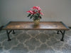 Reclaimed Distressed Custom Industrial Bench, Sofa Table. Hallway Table, wood, Iron Pipe legs, Lots of Character.