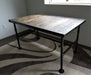 Clearance Sale! Reclaimed Distressed Dining Table with Pipe legs Pub Height Counter Height