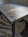 Clearance Sale! Reclaimed Distressed Dining Table with 2x2 legs//Custom built Industrial raw steel trim and straight steel legs.