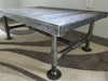 Clearance Sale! Stitches Reclaimed Distressed Coffee Table with Pipe legs, well built, Quality, Character, Customizable.