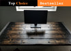 Clearance Sale! Tortured Reclaimed Distressed Industrial Standing Desk Wood with rebar hairpin legs