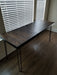 Clearance Sale! Choose Size Thick Solid Wood Espresso Reclaimed Distressed Desk with Hairpin legs